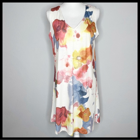 Made With Love Dresses & Skirts - Made With Love Women's Sleeveless V Neck Hawaiian Floral Print Sundress …